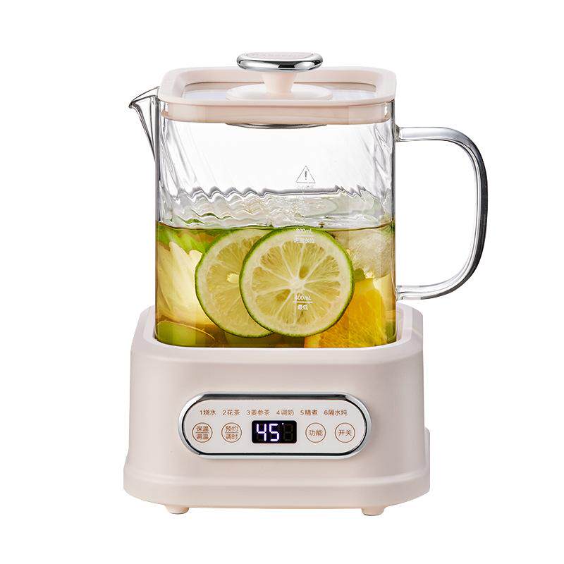 巴森小方炖养生壶炖煮一体玻璃电热水壶多功能办公室电煮茶烧水壶