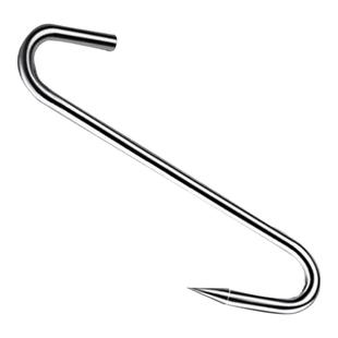 不锈钢尖头腊肉钩挂肉钩子晒咸肉猪肉烤鸭鱼干铁钩子挂钩厨房用品