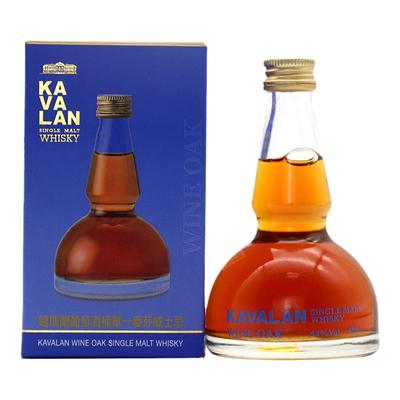 噶玛兰葡萄酒桶单一麦芽威士忌50ml小瓶装蒸馏器型摆件收藏进口