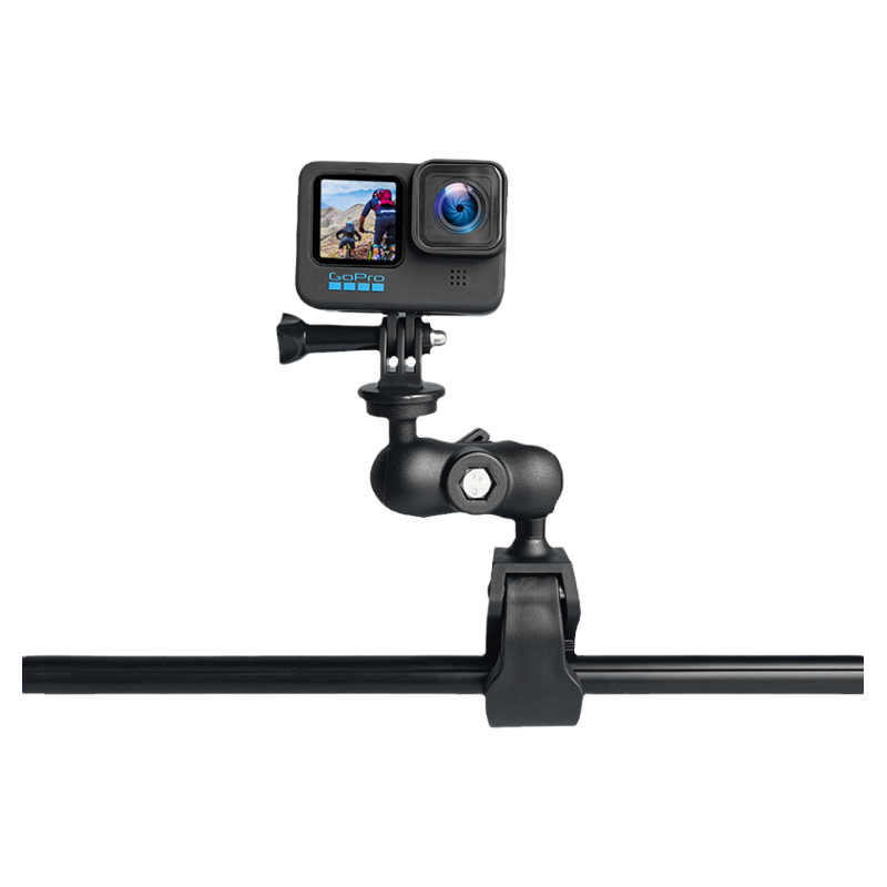 摩托车自行车车把支架适合GoPro13 insta360 X5 X4Air Acepro2 go3S大疆Action6/5/4骑行车把固定支架车管夹
