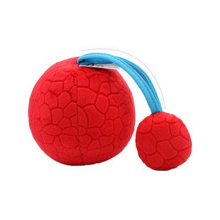 jollybaby婴儿视觉训练黑白红球0-3个月1岁宝宝响铃益智手抓布球