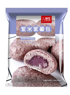 舒汇馒头夹心面点速食只装紫薯包