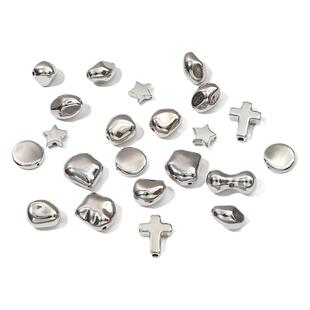 白K色CCB不规则异形隔珠子 手工DIY材料自制串珠手链项链饰品配件