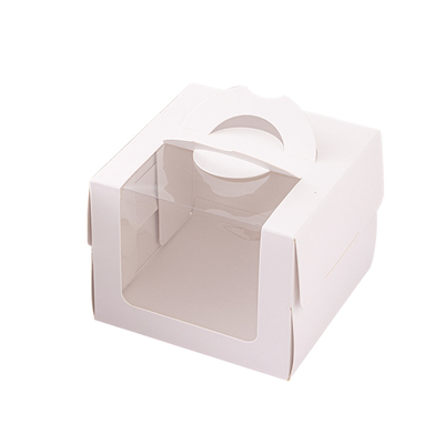 开窗透明手提蛋糕盒超厚底托