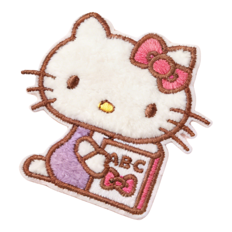 kitty凯蒂猫可爱自粘刺绣布贴