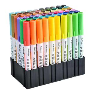 touch直液式丙烯马克笔软头不透色画笔小学生专用彩笔防水无毒