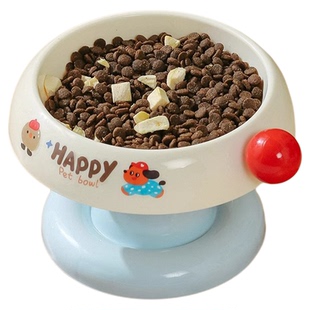 猫碗猫盆猫咪饭碗喝水碗不锈钢吸盘狗碗防滑不打翻保护颈椎宠物碗