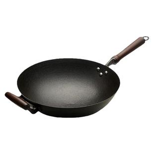 江油传统生铁锅宏江龟纹锅家用炒锅不粘锅大师匠铸款炒菜锅无涂层