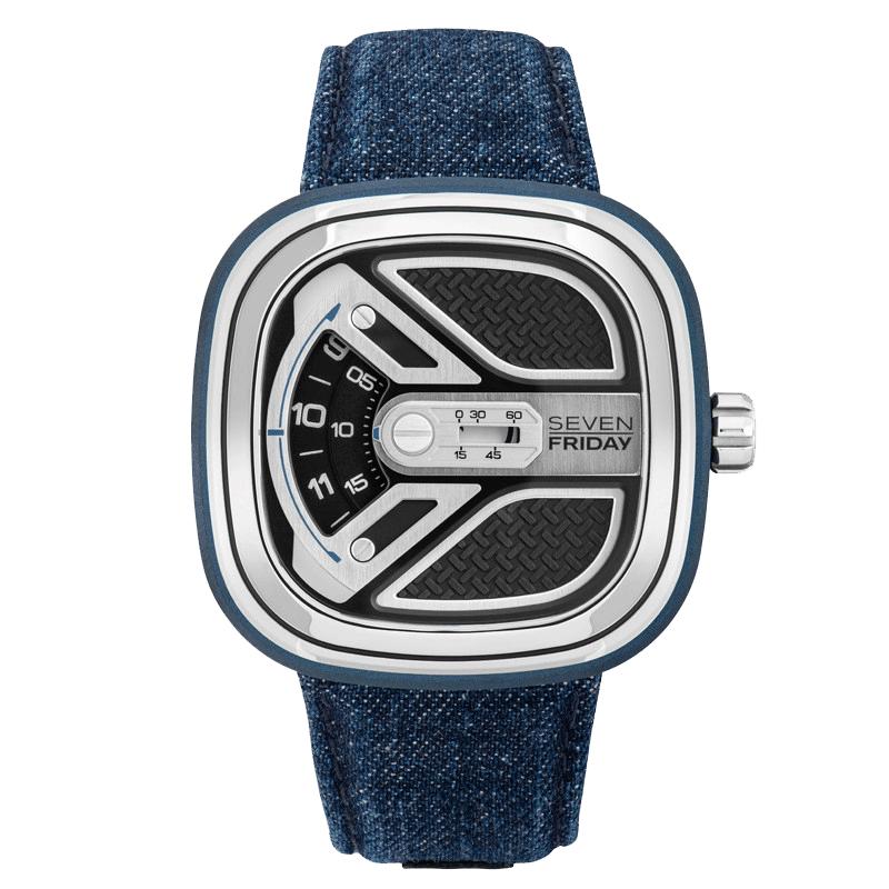 【自营】SEVENFRIDAY七个星期五手表 个性瑞士自动机械男表M1B/01