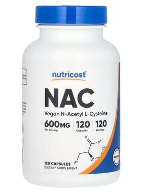 NutricostN-乙酰-L-半胱氨酸NAC抵御氧中和自由基细胞健康