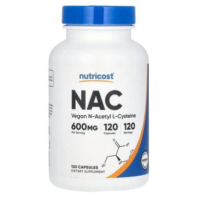 NutricostN-乙酰-L-半胱氨酸NAC氨基酸抵御氧中和自由基细胞健康