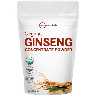 特价放漏美国Micro Ingredients有机人参粉营养健康113g