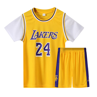 儿童篮球服套装定制男女背心詹姆斯速干夏假两件科比24号库里球衣