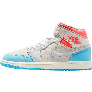 Nike/耐克正品JORDAN女士耐磨高帮缓震运动拼接篮球鞋IM7420-133