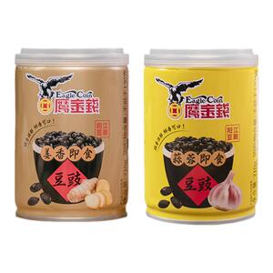 鹰金钱即食阳江豆豉210g蒜姜味大颗粒