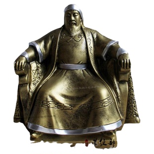 成吉思汗坐像摆件蒙古族特色装饰品摆台工艺品树脂摆件礼品纪念品