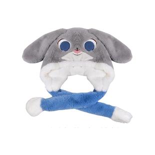 迪士尼秋冬保暖帽子朱迪尼克一捏会动的耳朵情侣可爱女疯狂动物城