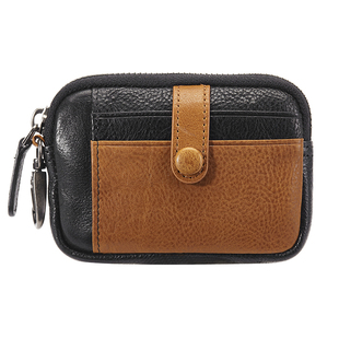 男士真皮小钱包零钱包卡包一体女简约男头层牛皮钥匙包可装驾驶证