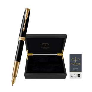 派克PARKER卓尔18K金尖墨水笔经典木盒男士礼物高端书写商务送礼