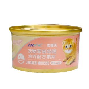 整箱特惠-麦德氏猫罐头IN-Kat80g*24罐慕斯啫喱汤罐成幼猫零食