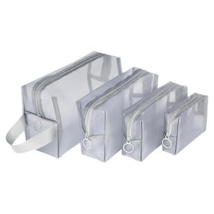 化妆包女便携收纳袋大容量收纳袋简约口红气垫透气行李分装洗漱