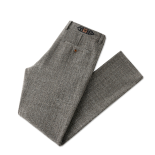 蒙口透男士时尚百搭休闲裤挺括有型舒适透气简约百搭柔软亲肤长裤