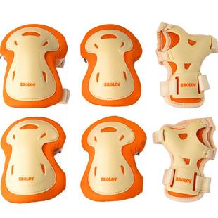 授乐儿童轮滑鞋滑板护具平衡车防护套装自行车骑行头盔护膝护臀