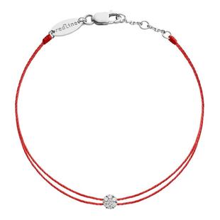 【自营】redline女士Illusion Twin钻石白金双层绳制手链20u B