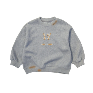 啦芙莱童装儿童做旧韩版圆领卫衣2025秋新品男女童套头衫上衣8276