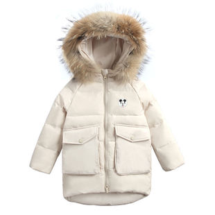 巴拉赫儿童羽绒服男童2025新款中大童超厚冬装中长款防寒保暖外套