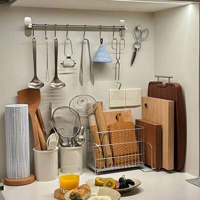 厨房收纳神器不锈钢收纳台面壁挂葱姜蒜收纳盒篮沥水省空间多功能