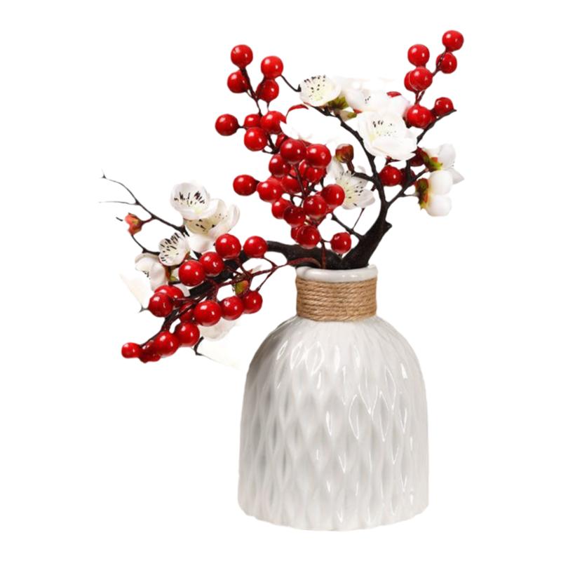 仿真梅花枝腊梅干花盆景家居书房仿真花