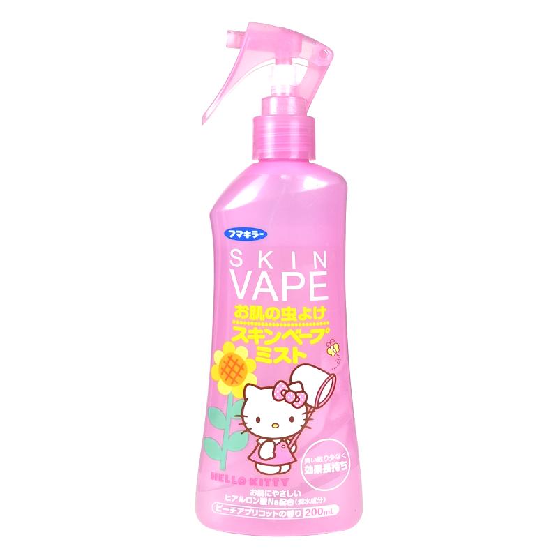 日本VAPE未来驱蚊水HelloKitty蜜桃味防蚊虫室内户外专用