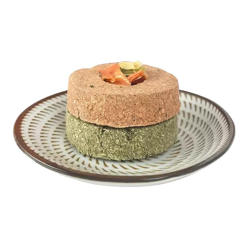 宠物兔子甜甜圈磨牙草饼玩具用品