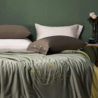 XS-Tianshi Seybean Summer Quilt Stone Grey + лен желтый
