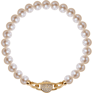 南珠宫925银淡水珍珠手链简约优雅年轻款生日礼物送女友