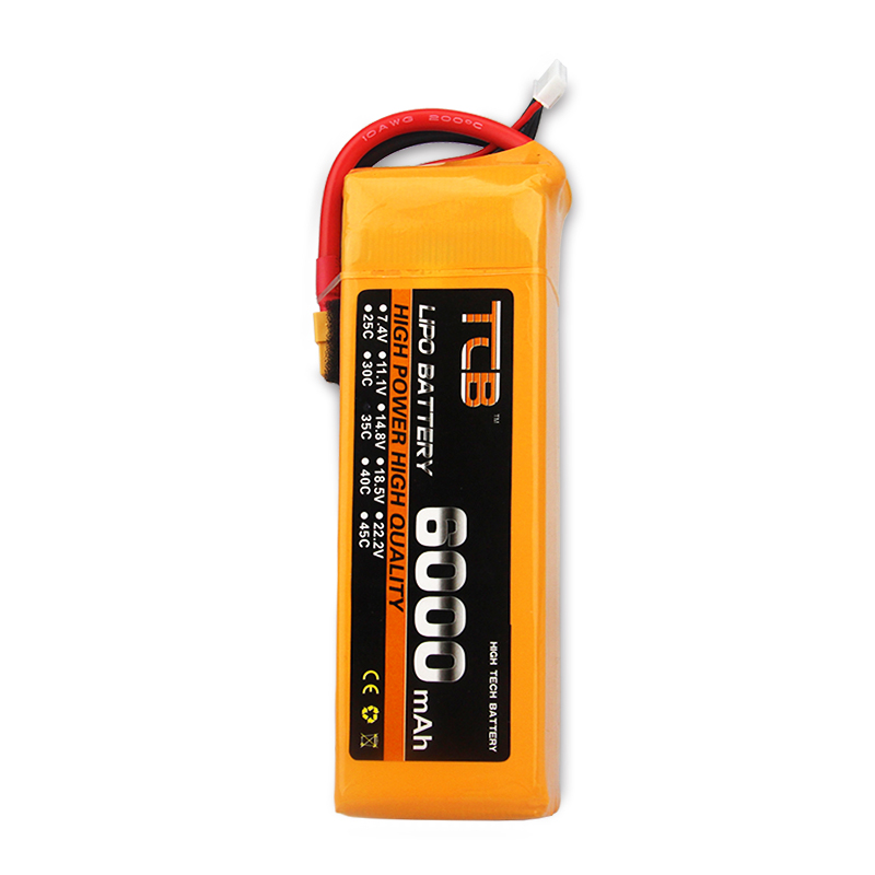 TCB4200/1500/6000/8000/3500/5200mah2S3S6S22.2V航模FPV锂电池