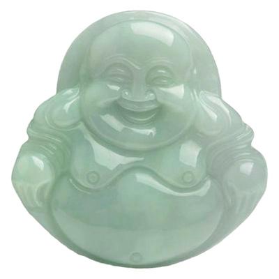 天然缅甸A货玉石翡翠玉佛吊坠