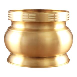 纯铜香粉盅 家用戒定真香套装 佛前供佛香薰炉佛具光身香炉三件套