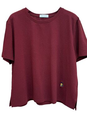zaw大码女装刺绣简约百搭短袖t恤女宽松内搭休闲洋气减龄胖mm上衣