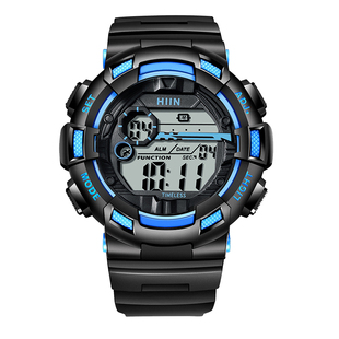 防水手表男款夜光初高中男学生电子表潮流大表盘抗震防摔儿童表女