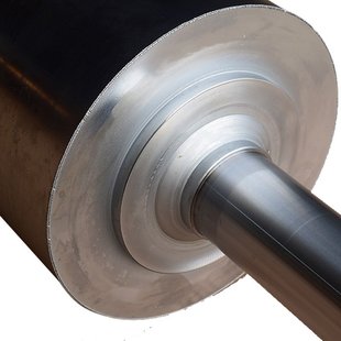 厂家供应镀铬辊筒五金配件轮导包胶辊式涂布机输送滚筒高效涂布