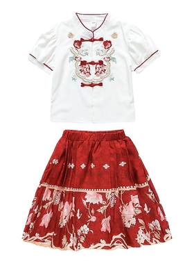 女童夏季马面裙套装2026新款女宝宝新中式夏装国风汉服儿童演出服