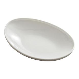 鱼盘家用高级感蒸鱼盘子2025新款轻奢白色菜盘饭盘备菜陶瓷深汤盘