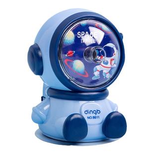 太空人卷笔刀自动入铅笔削笔器手摇转笔刀儿童小学生专用手动小型耐用削笔刀机男孩幼儿园儿童卡通铅笔刀笔刨