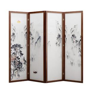 屏风隔断帘客厅折叠可移动卧室遮挡家用办公美容餐厅饭店包间平风