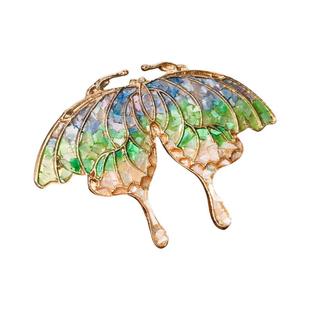 非遗螺钿手工粘贴diy制作材料包蝴蝶胸针发簪发夹饰品送朋友礼物