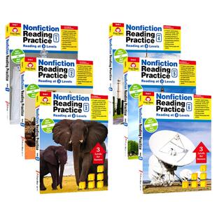 Evan Moor Nonfiction Reading Practice Grade 1-6 非虚构类文学阅读练习 美国加州教辅 英文阅读理解  1-6年级 英文原版进口图书