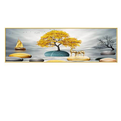 卧室床头装饰画现代简约主卧房间沙发背景墙面壁画客厅轻奢挂画