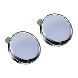 小圆镜后视镜汽车倒车神器盲区辅助镜反光镜360度吸盘式超清镜子